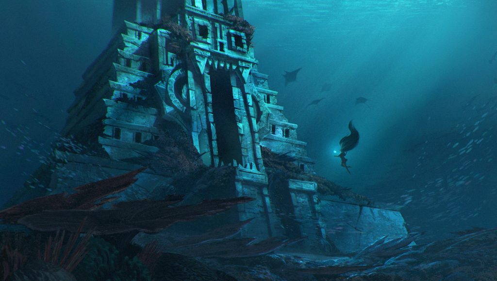 Underwater Temple by Cathleen McAllister